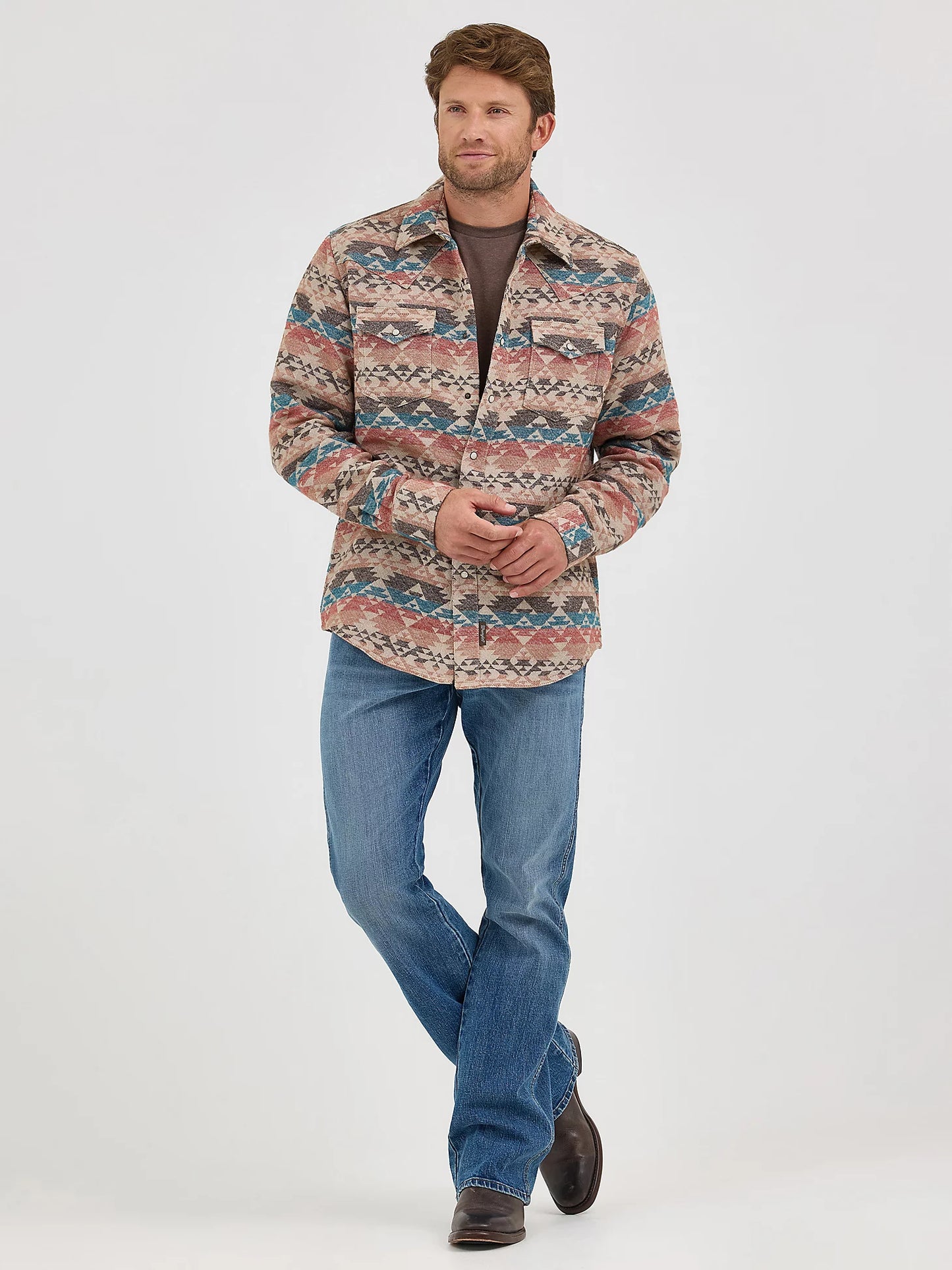 Wrangler Retro® Premium Jacquard Snap Shirt Jacket
