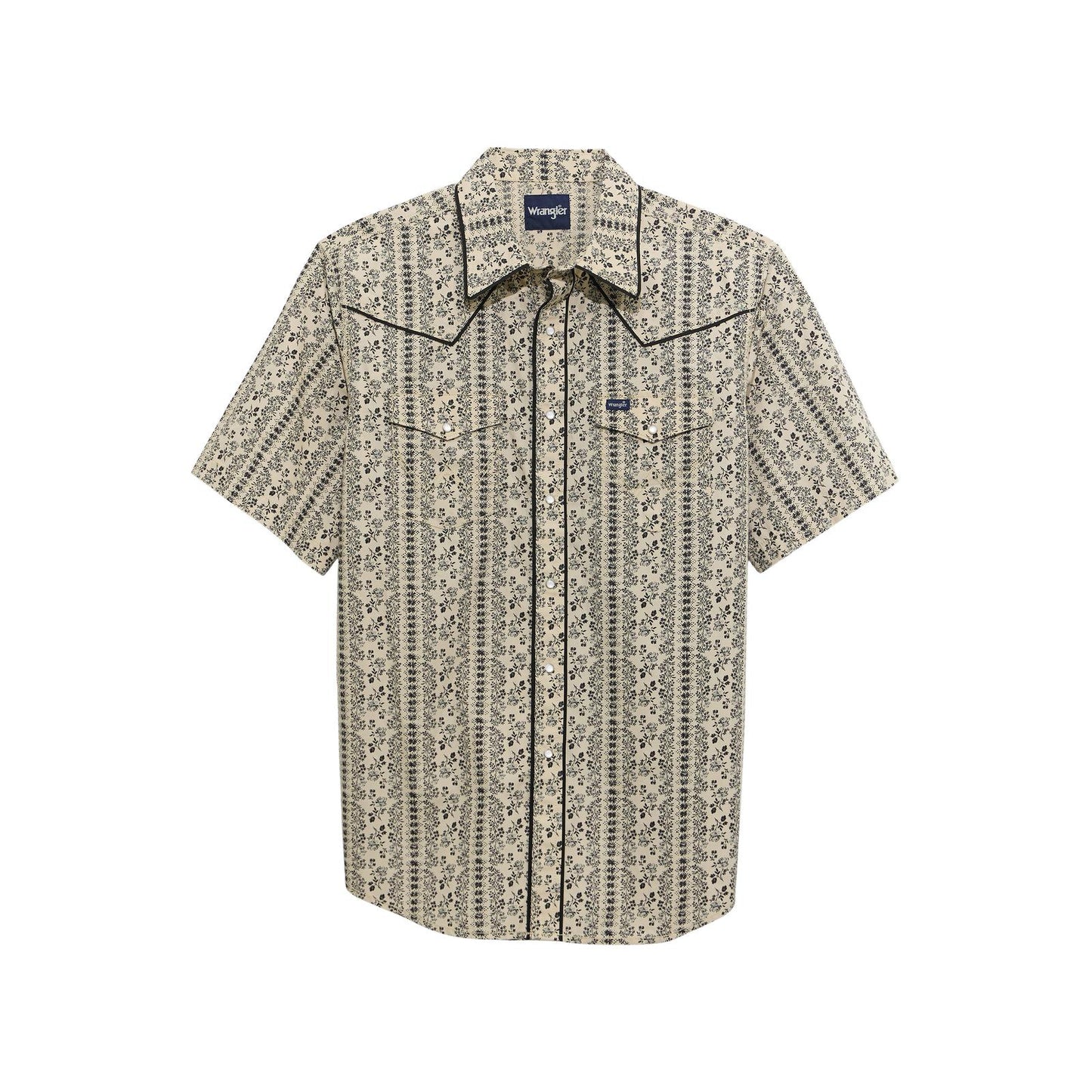 Wrangler® Vintage Inspired Short Sleeve Shirt - White Owl Creek Boutique