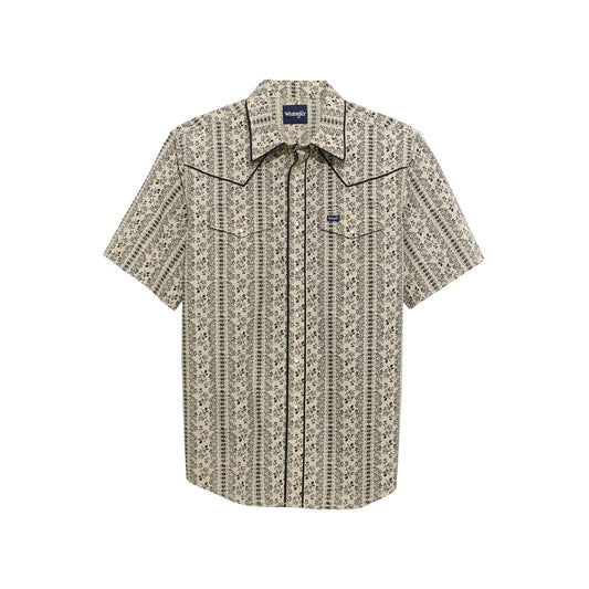 Wrangler® Vintage Inspired Short Sleeve Shirt - White Owl Creek Boutique