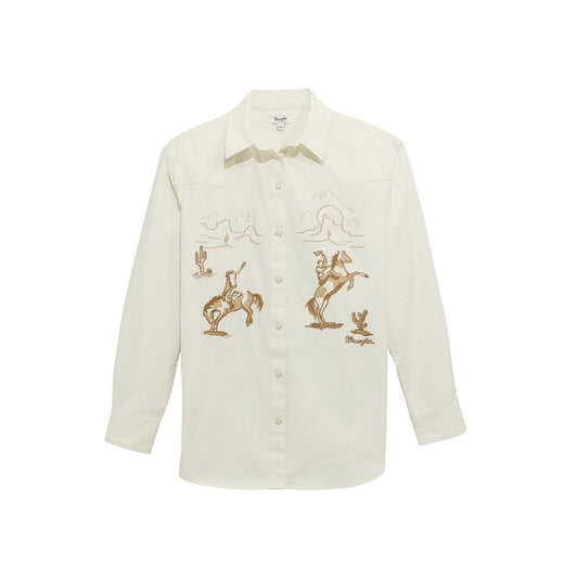 Wrangler Vintage Boyfriend Denim Snap