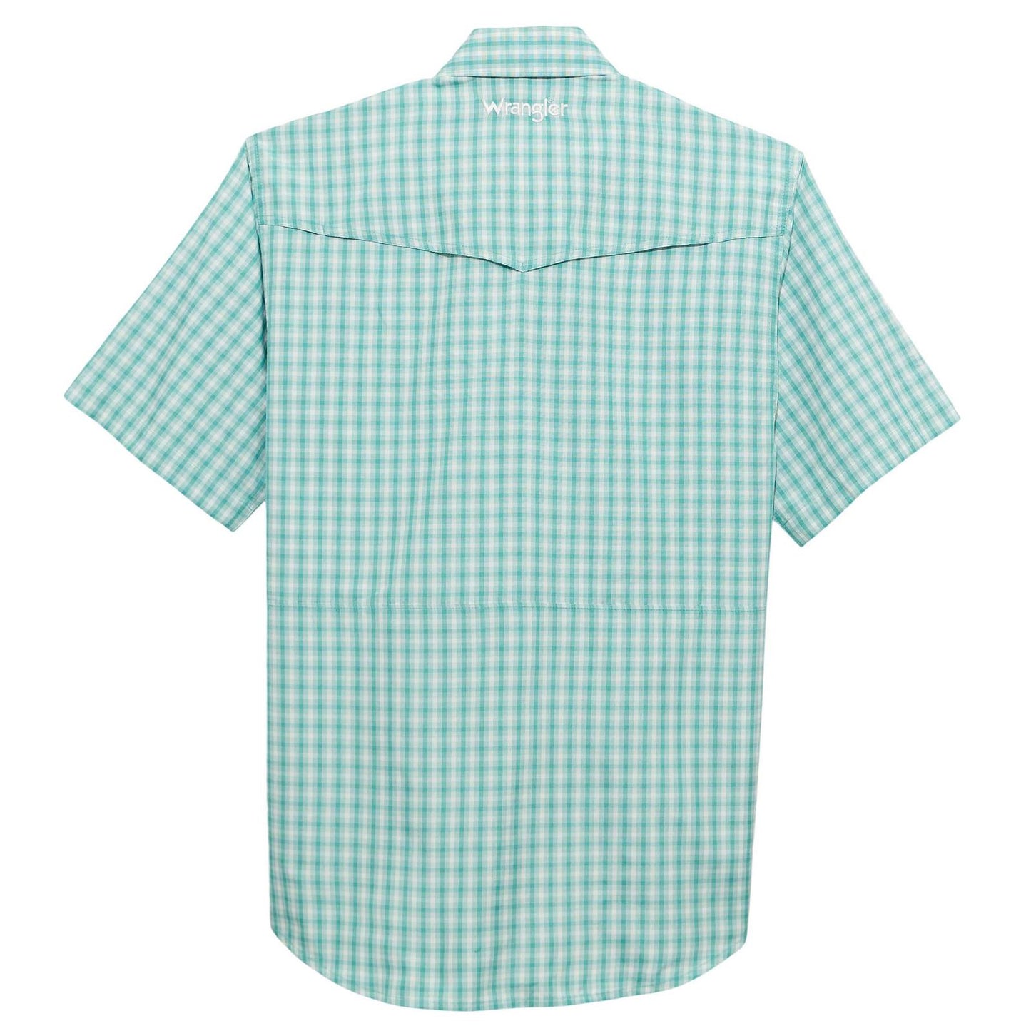 ATG -x- Wrangler® Short Sleeve Western Performance Shirt - Latigo Bay Plaid - 112375131 - White Owl Creek Boutique