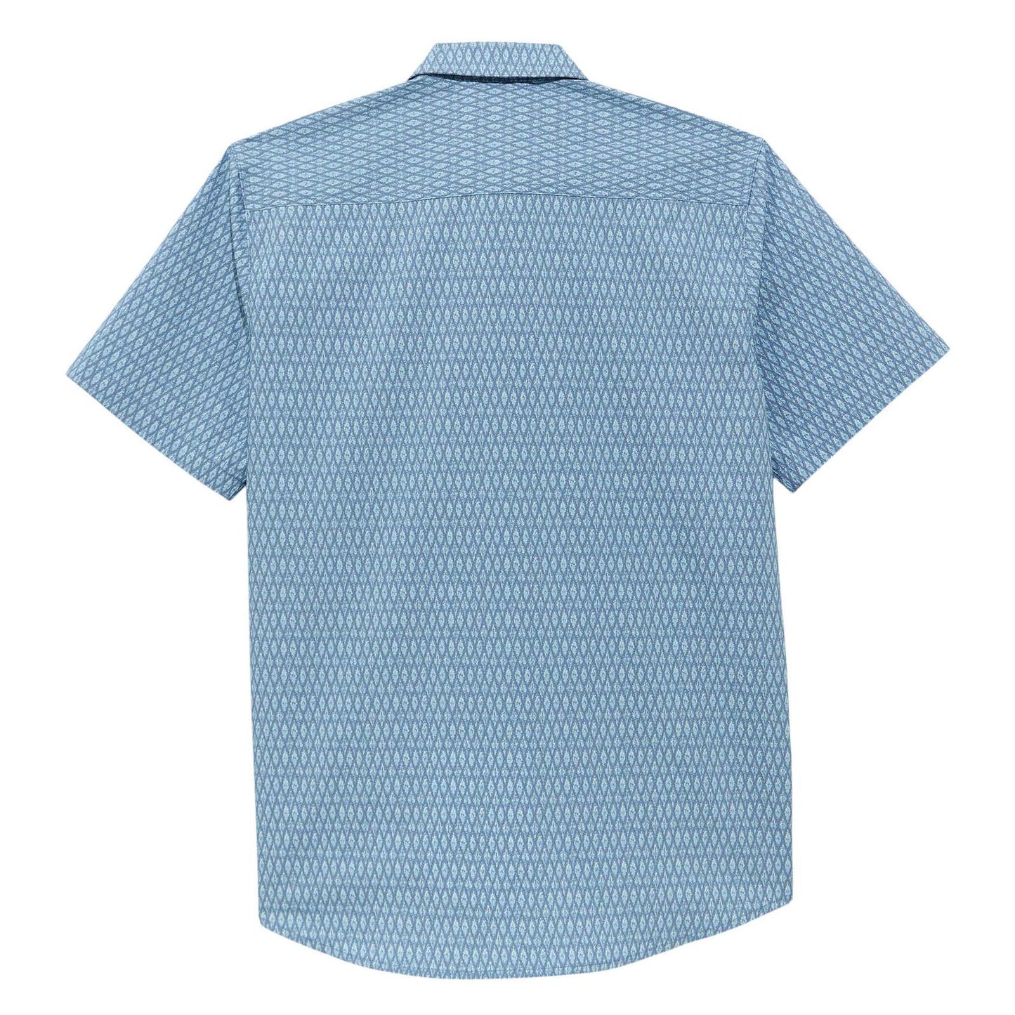 ATG -x- Wrangler® Short Sleeve Hike to Fish Shirt - Ditsy Ombre Ikat Blue - 112375142 - White Owl Creek Boutique
