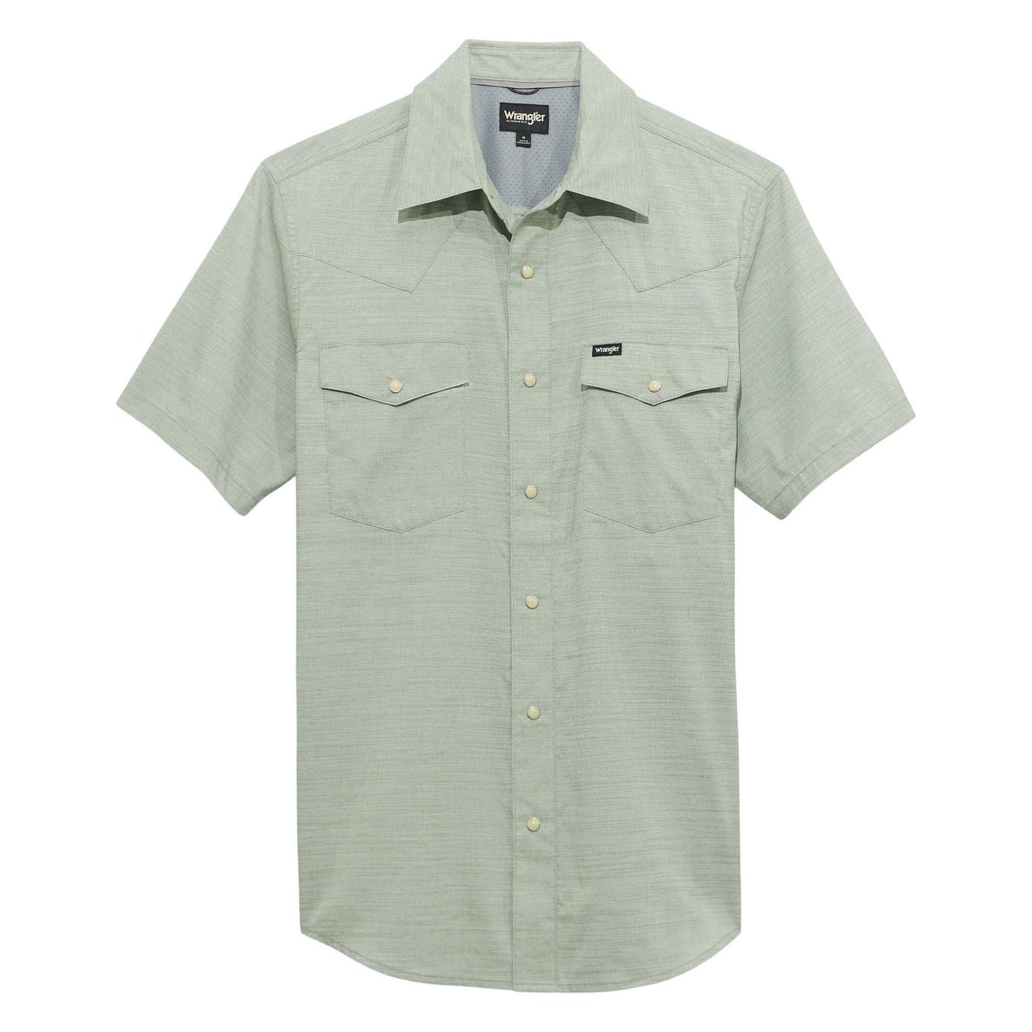 ATG -x- Wrangler® Short Sleeve Drover Utility Shirt - Iceberg Green - White Owl Creek Boutique