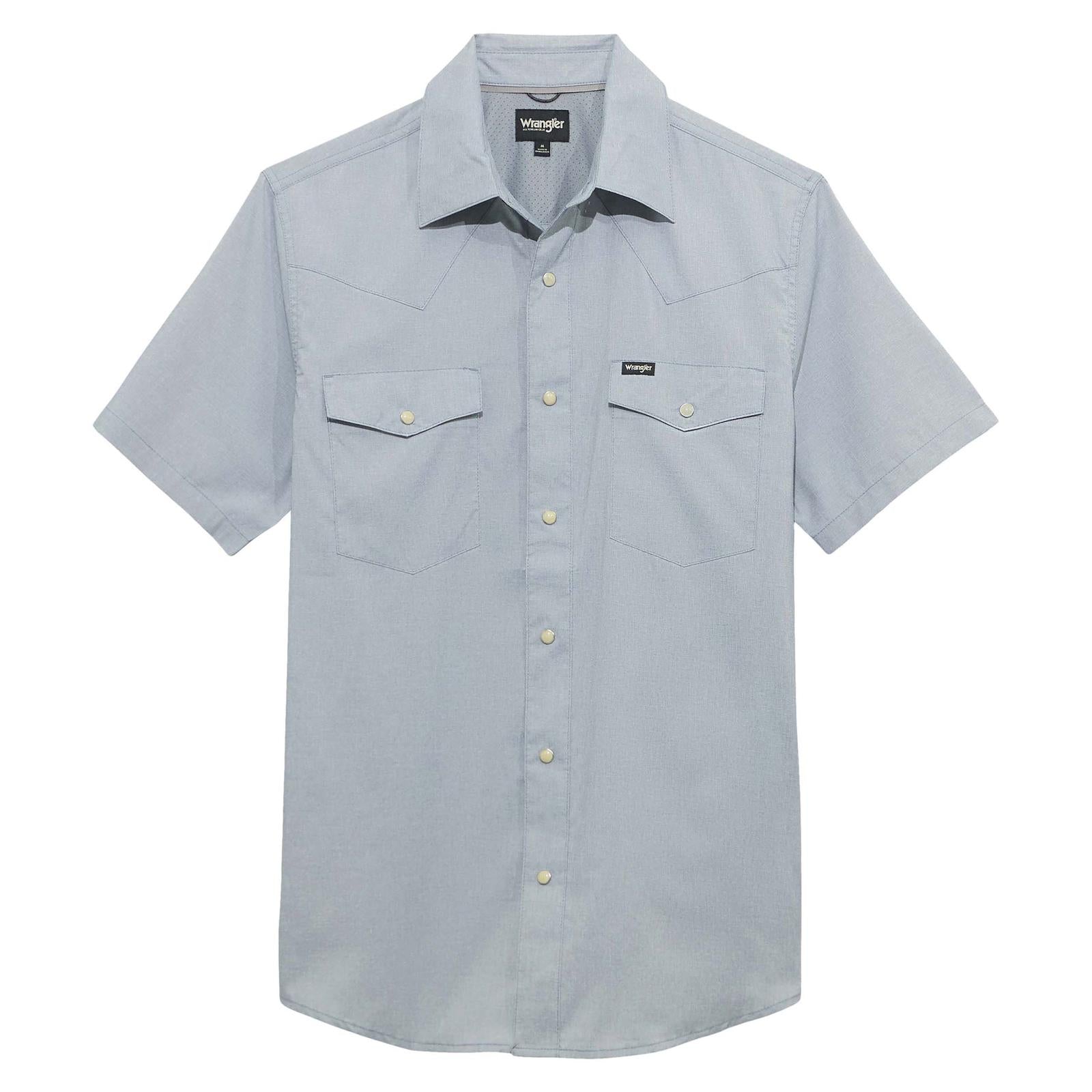 ATG -x- Wrangler® Short Sleeve Drover Utility Shirt - Bering Sea - 112375154 - White Owl Creek Boutique