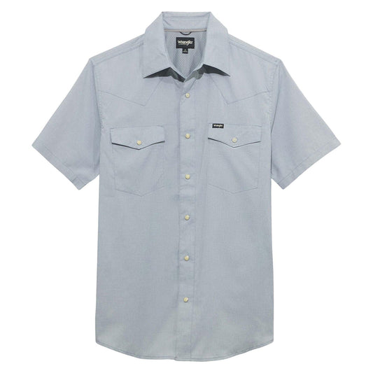 ATG -x- Wrangler® Short Sleeve Drover Utility Shirt - Bering Sea - 112375154 - White Owl Creek Boutique