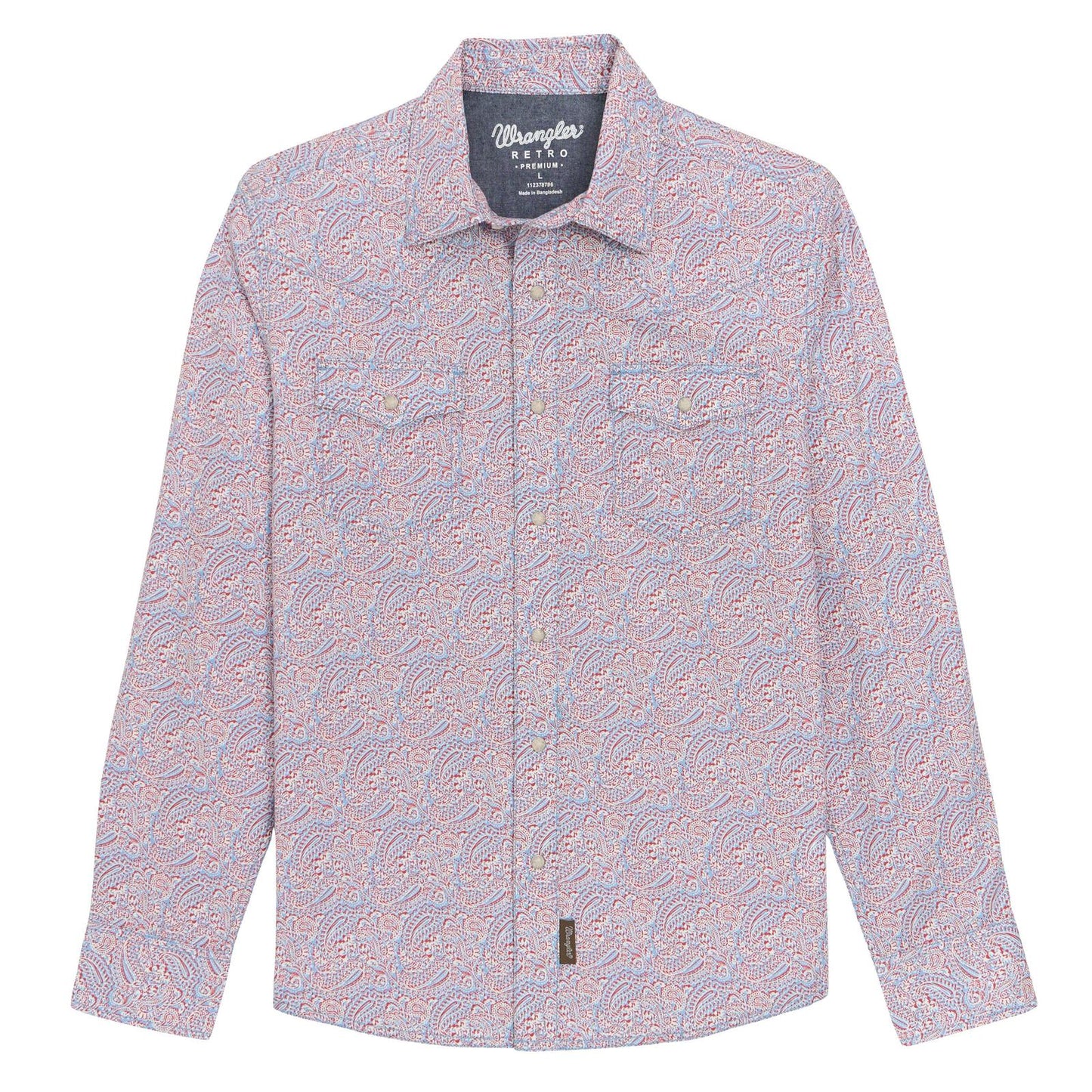 Wrangler Retro® Premium Long Sleeve Snap Shirt - White Owl Creek Boutique