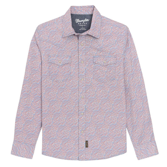 Wrangler Retro® Premium Long Sleeve Snap Shirt - White Owl Creek Boutique