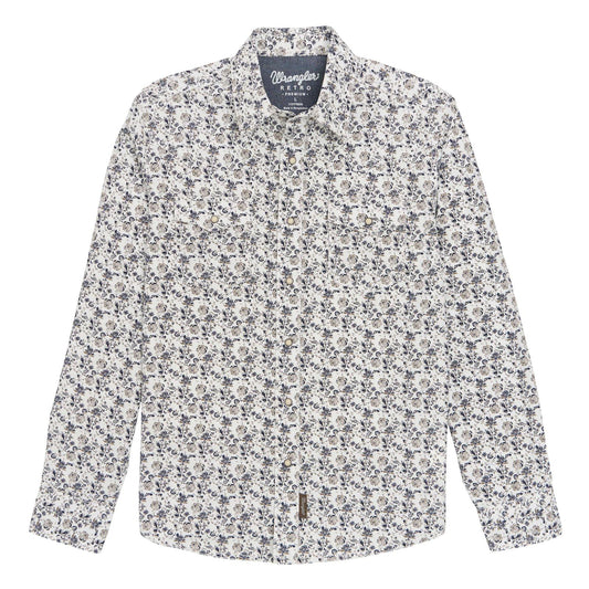 Wrangler Retro® Premium Long Sleeve Snap Shirt - White Owl Creek Boutique
