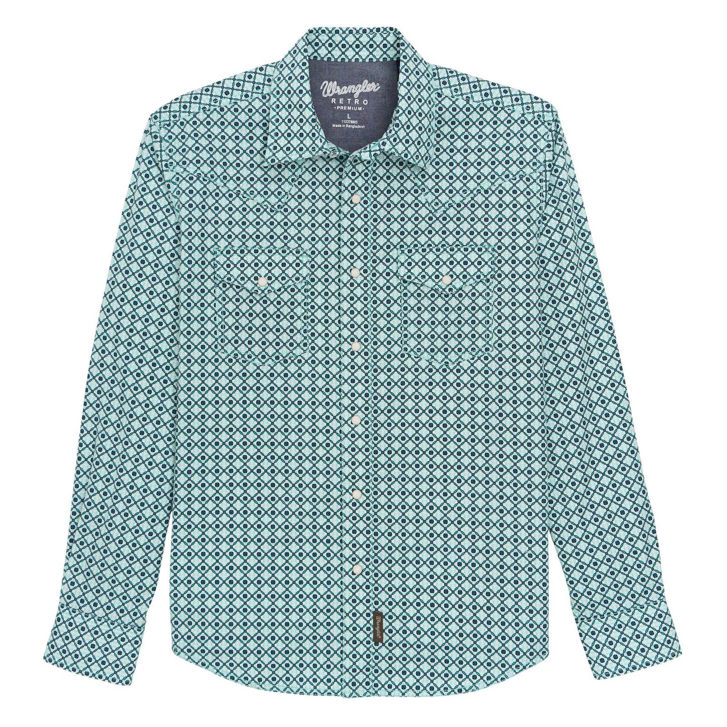 Wrangler Retro® Premium Long Sleeve Snap Shirt - White Owl Creek Boutique