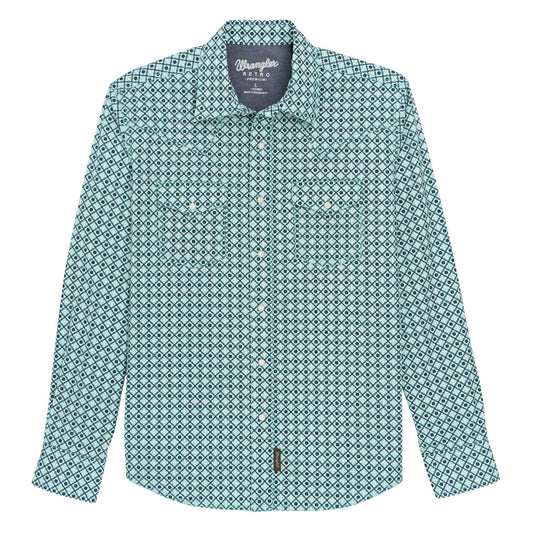 Wrangler Retro® Premium Long Sleeve Snap Shirt - White Owl Creek Boutique