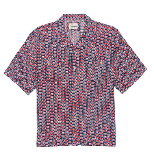 Wrangler® Coconut Cowboy Short Sleeve Shirts - Snaps - Red/Blue - 112378982 - White Owl Creek Boutique