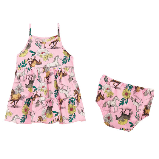 Wrangler® Baby Girl Dress - Pink - White Owl Creek Boutique