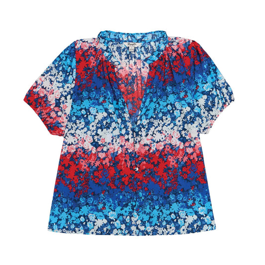 Wrangler Retro® Americana Puff Sleeve Blouse - White Owl Creek Boutique