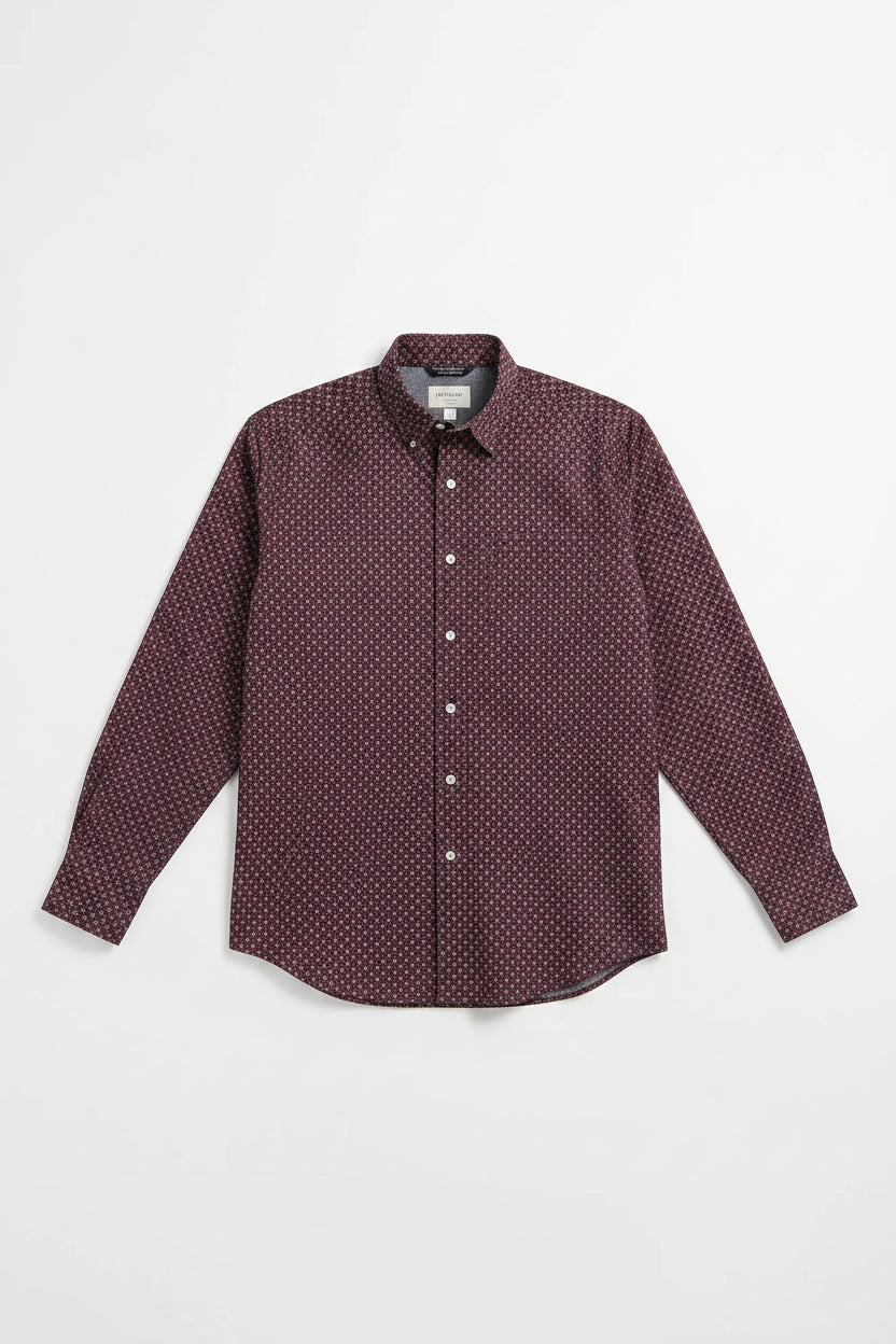 Patterned shirt on white background

