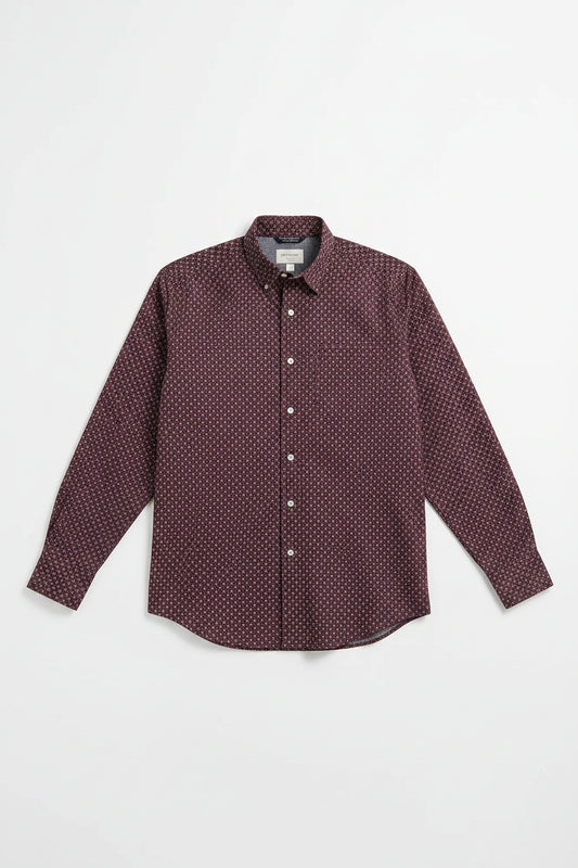 Patterned shirt on white background
