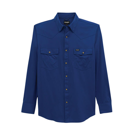 ATG -x- Wrangler® Technical Long Sleeve Shirt Navy