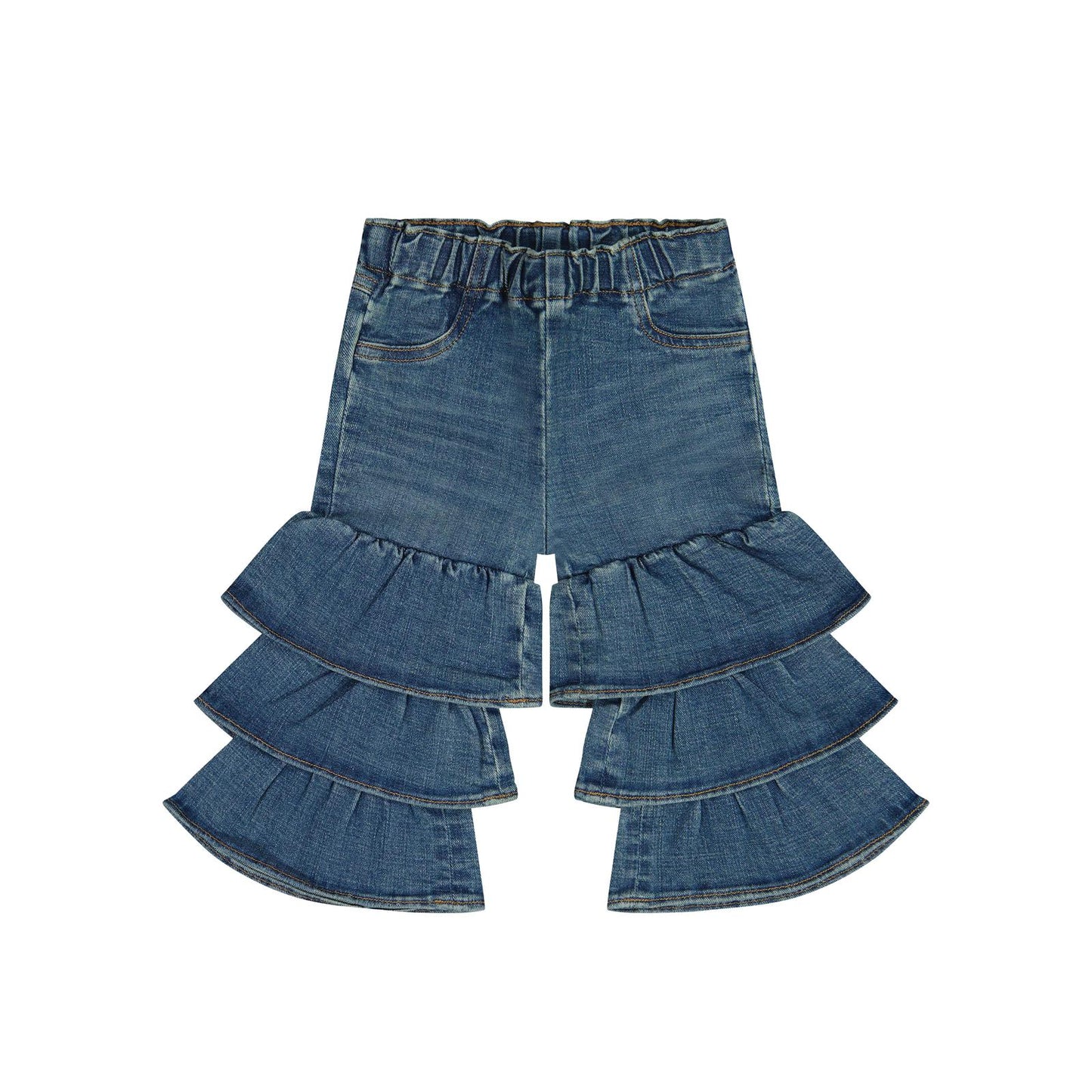 Wrangler® Baby Girl Ruffle Denim