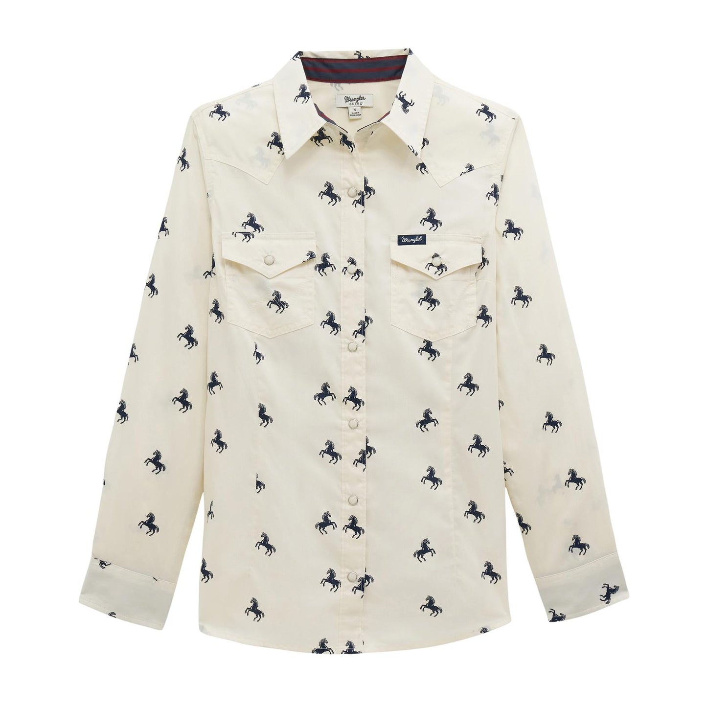 Wrangler Retro® Western Dress Snap Shirt Horse