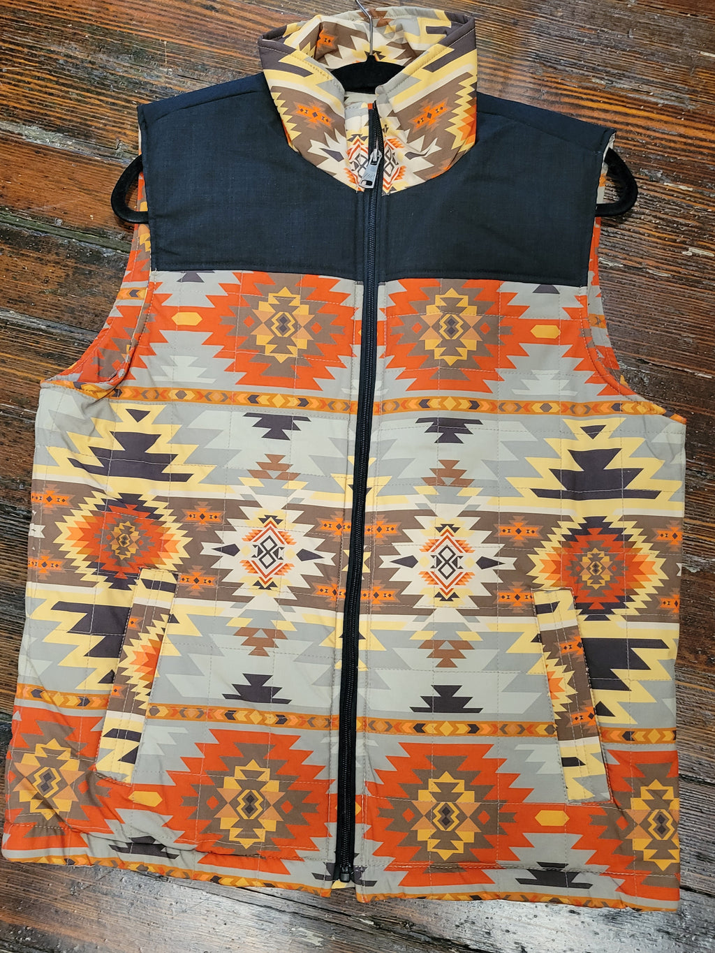 Men's Lined Aztec Vest