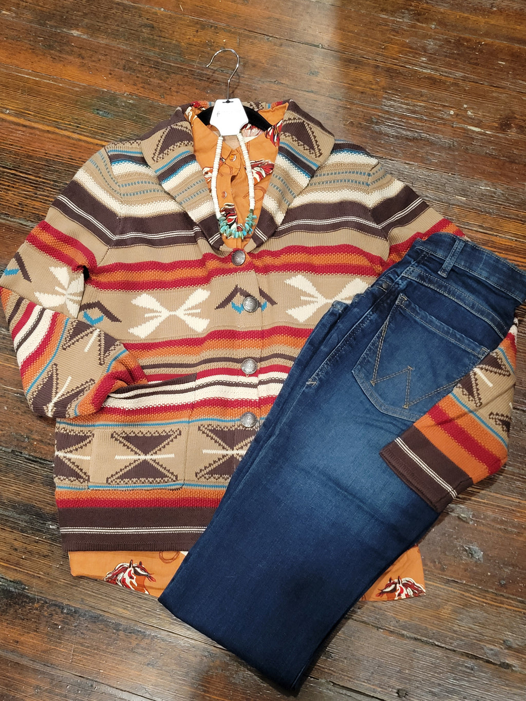 Aztec Striped Cardi