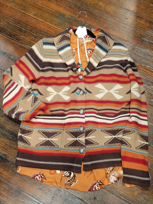 Aztec Striped Cardi