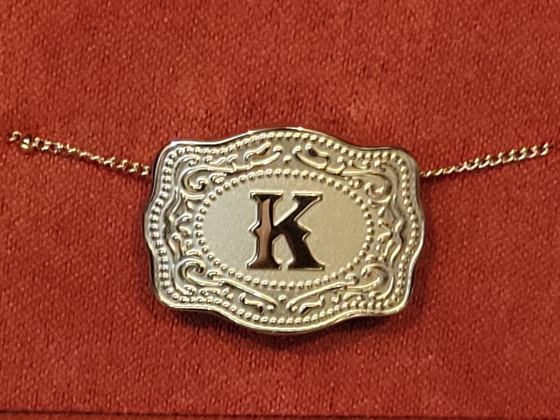 Mini Belt Buckle Necklace - White Owl Creek Boutique