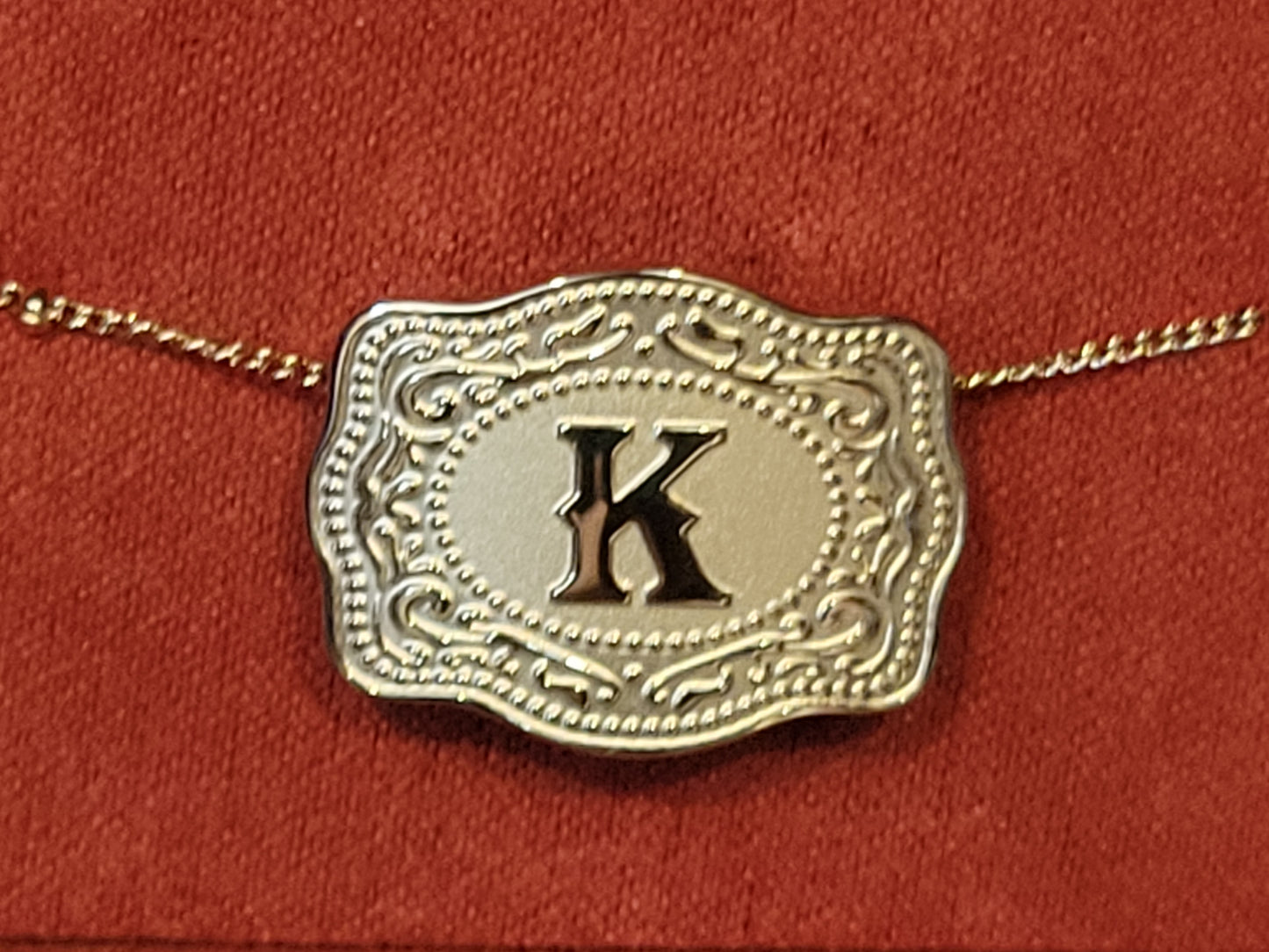 Mini Belt Buckle Necklace - White Owl Creek Boutique