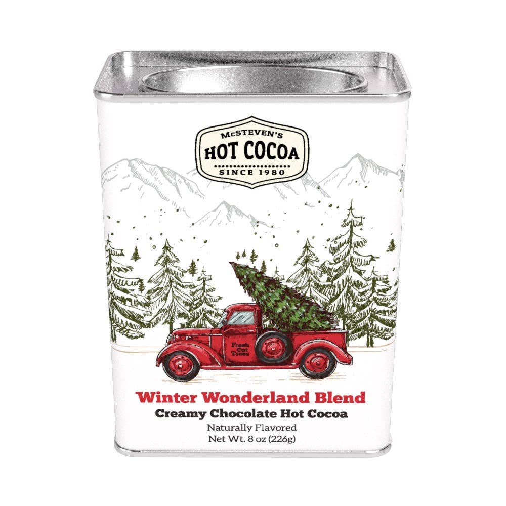 Winter Wonderland Red Truck Chocolate Cocoa (8oz Tins)