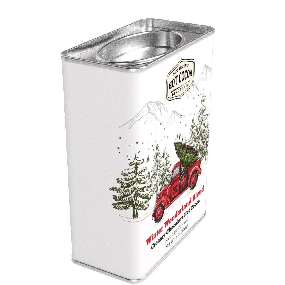 Winter Wonderland Red Truck Chocolate Cocoa (8oz Tins)