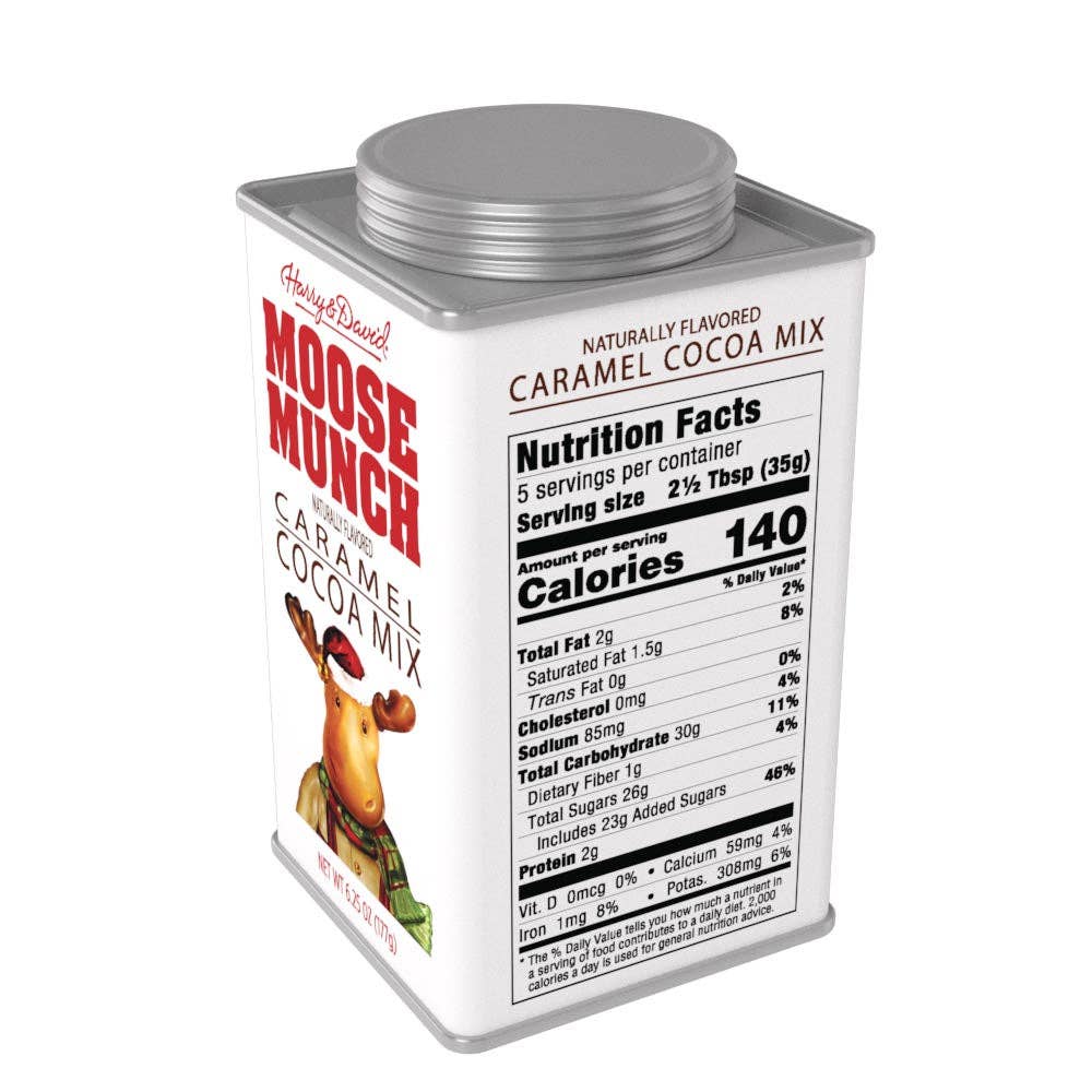 H&D® Holiday Moose Munch Caramel Cocoa (6.25oz Tins)
