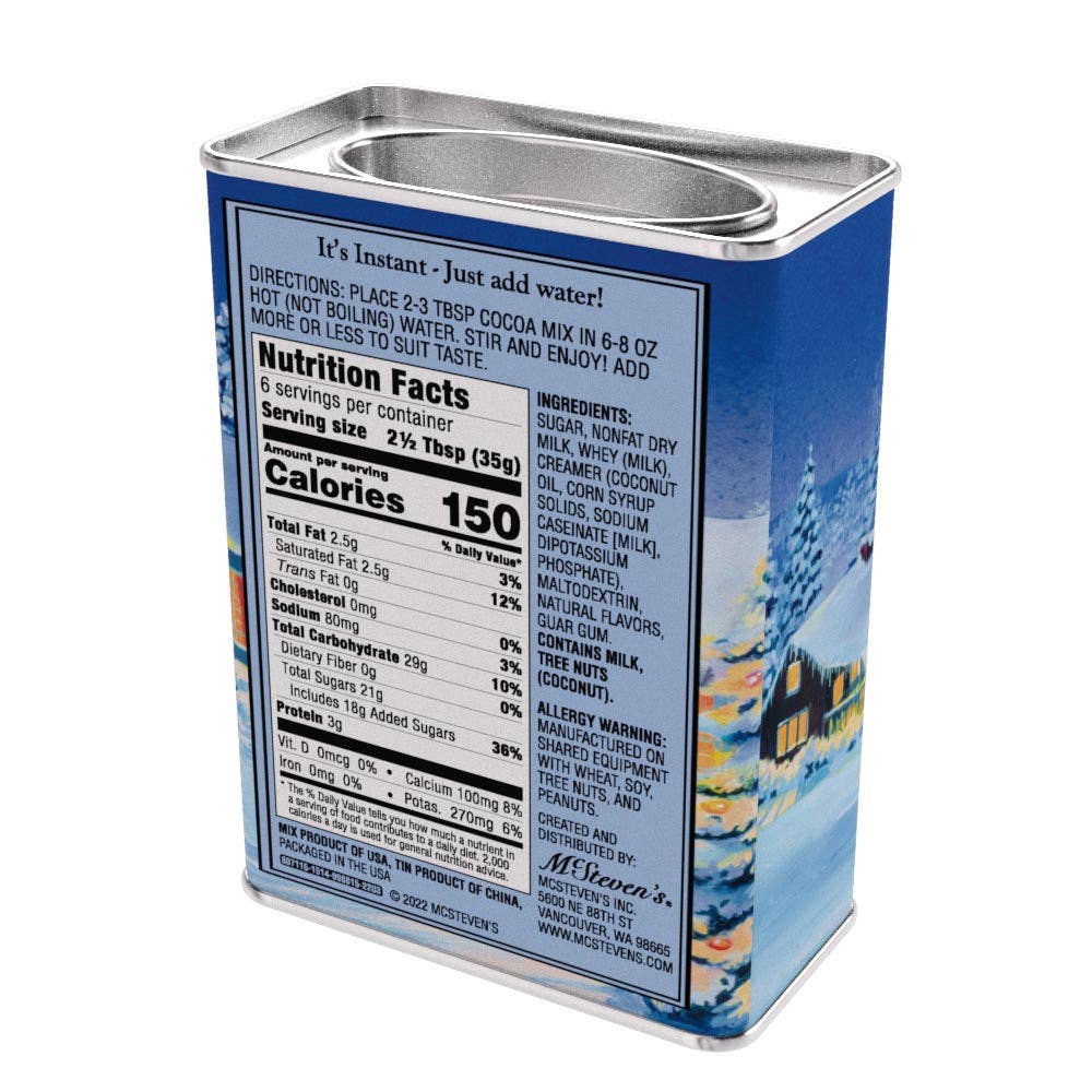 White Christmas Belgian White Hot Chocolate (8oz Tins)