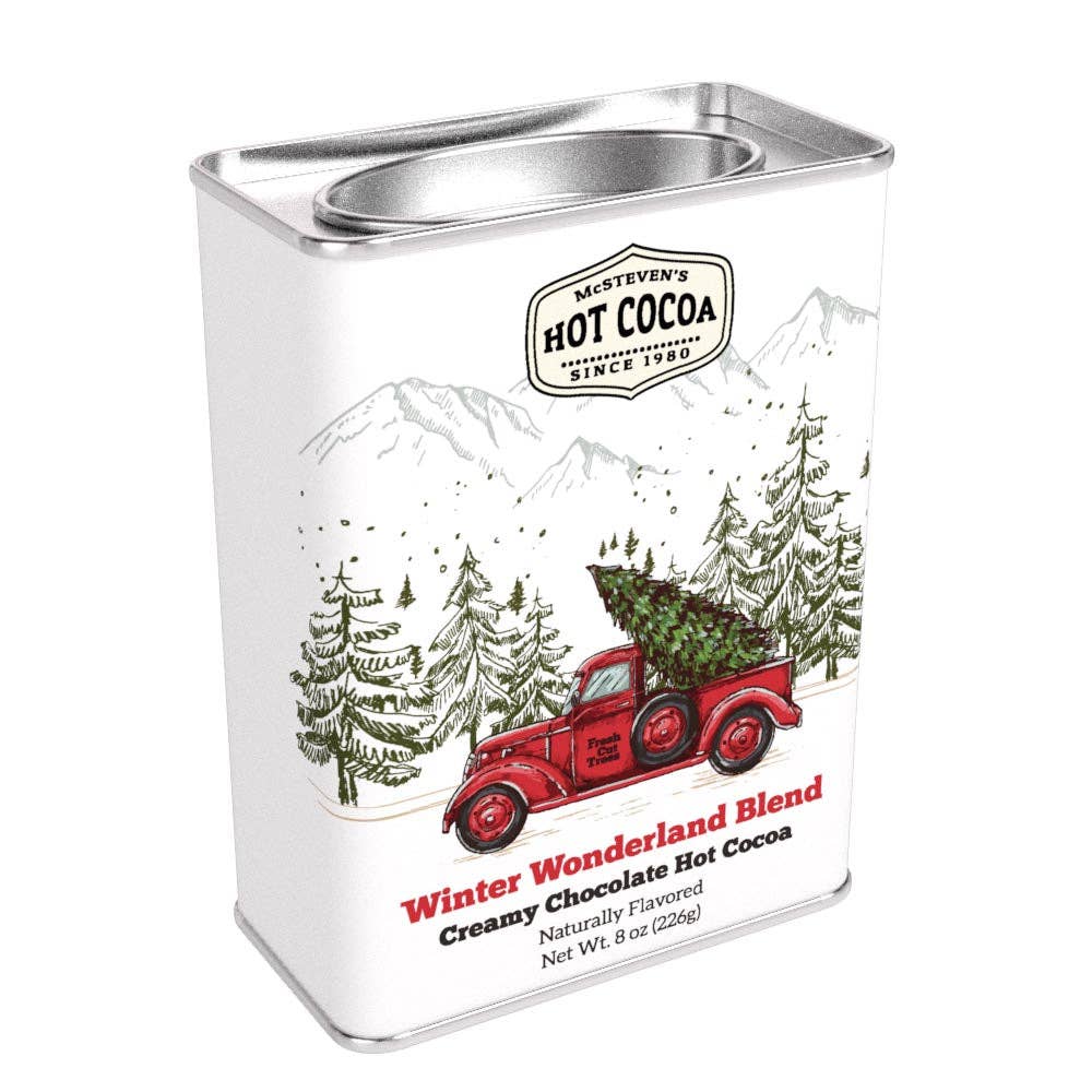 Winter Wonderland Red Truck Chocolate Cocoa (8oz Tins)