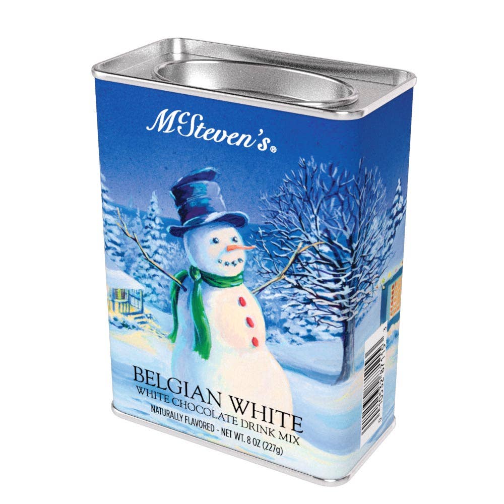 White Christmas Belgian White Hot Chocolate (8oz Tins)