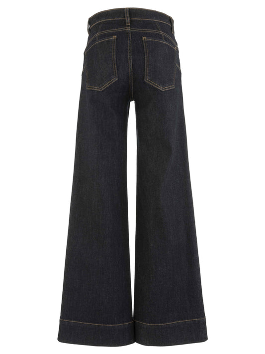 Back view of Maya High Rise FAB AB Wide Leg Jeans by KUT From the Kloth