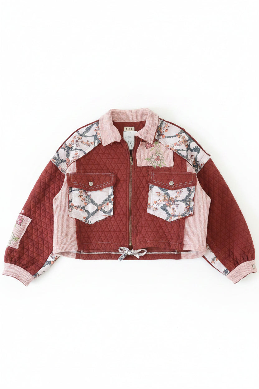 Brick Quilted Jacket - White Owl Creek Boutique