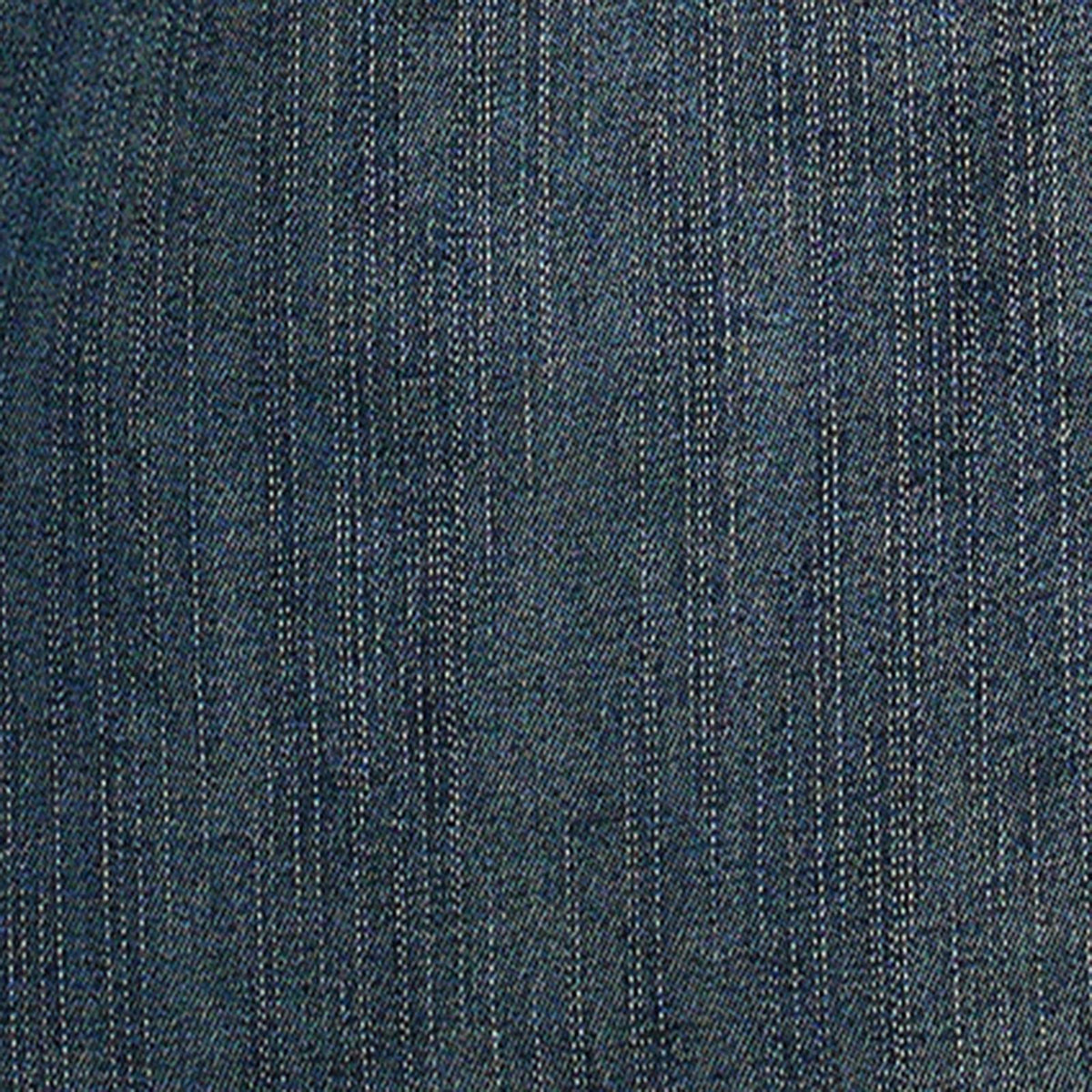 Close-up of the blue denim fabric texture for the Wrangler women’s Western snap shirt.