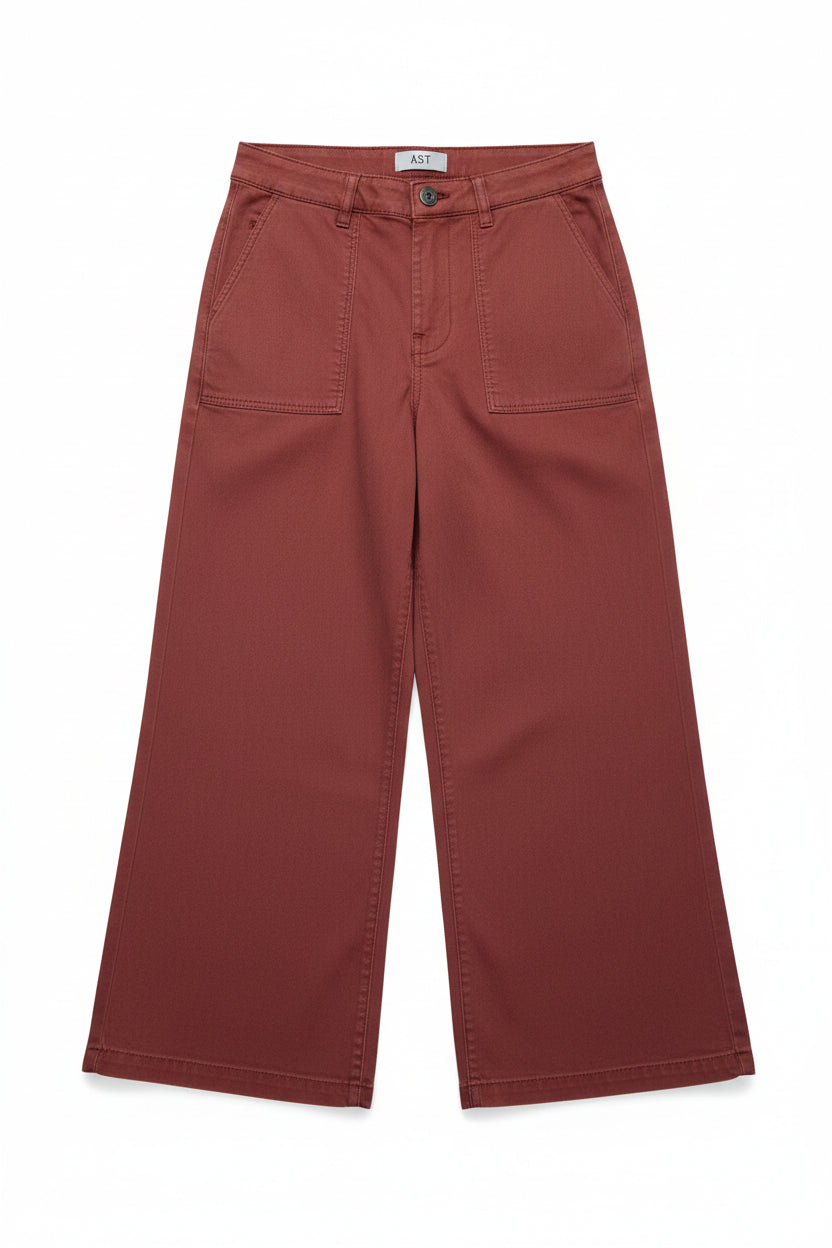 Meg Rust Wide Leg Pant - White Owl Creek Boutique