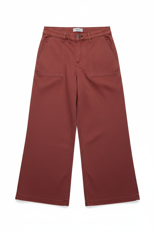 Meg Rust Wide Leg Pant - White Owl Creek Boutique