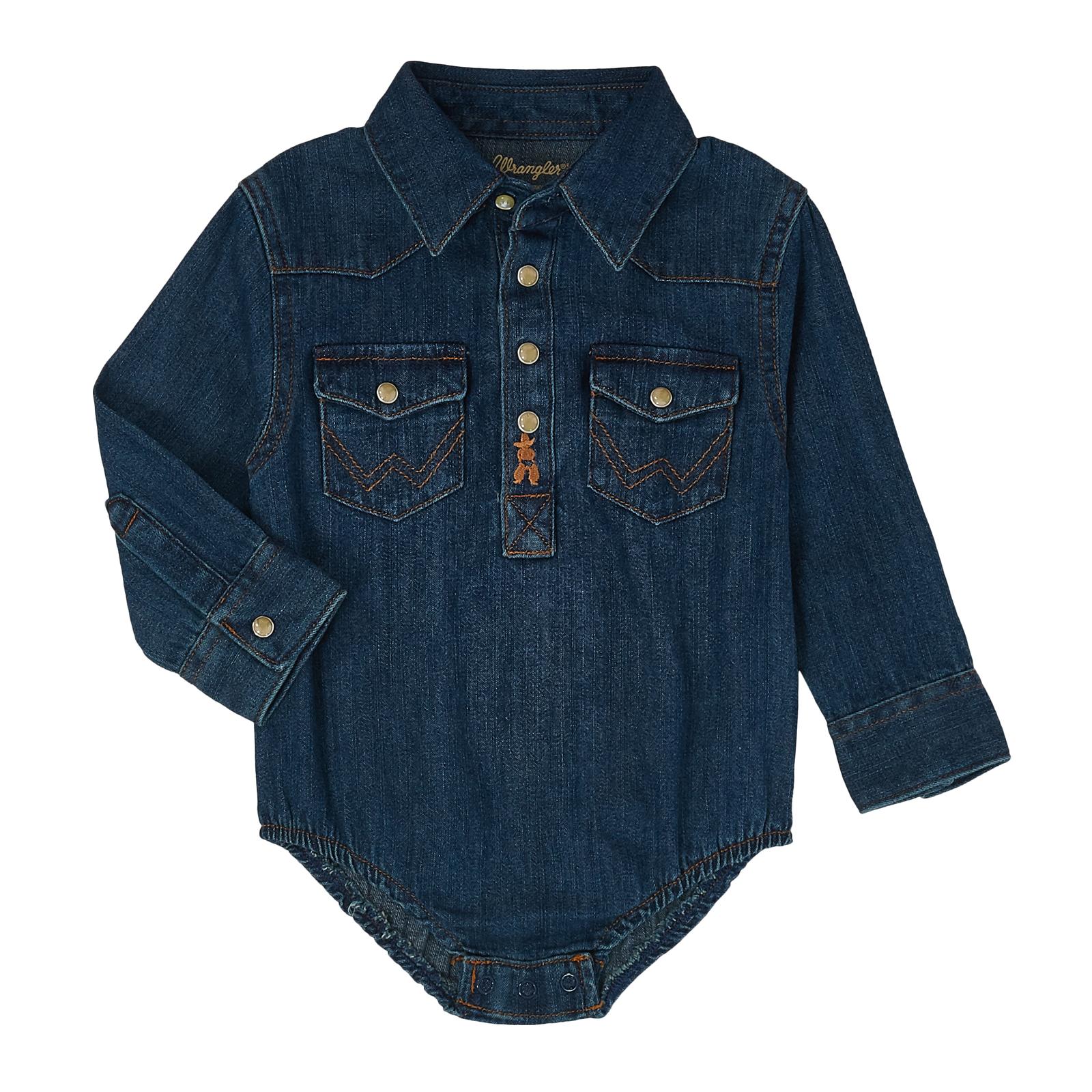 Wrangler ® Baby Long Sleeve Bodysuit - White Owl Creek Boutique