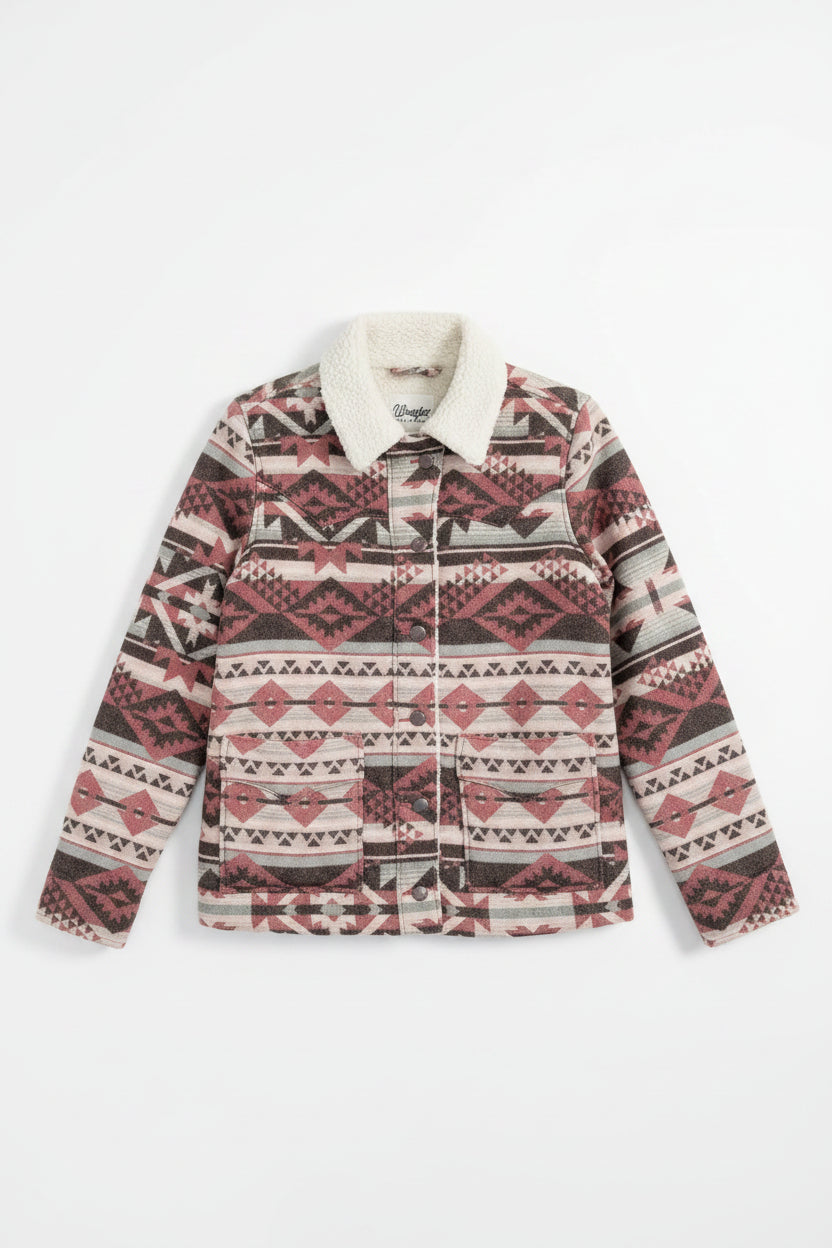 Wrangler Retro® Sherpa Lined Jacquard Jacket - White Owl Creek Boutique