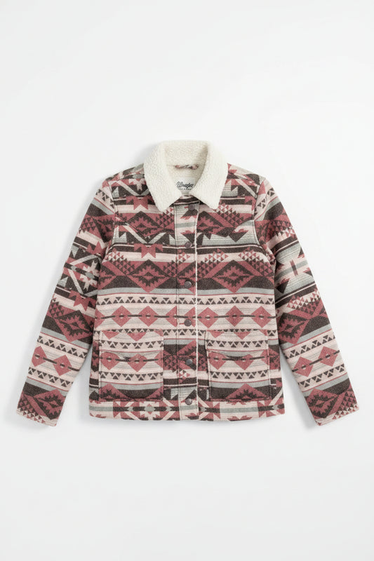 Wrangler Retro® Sherpa Lined Jacquard Jacket - White Owl Creek Boutique