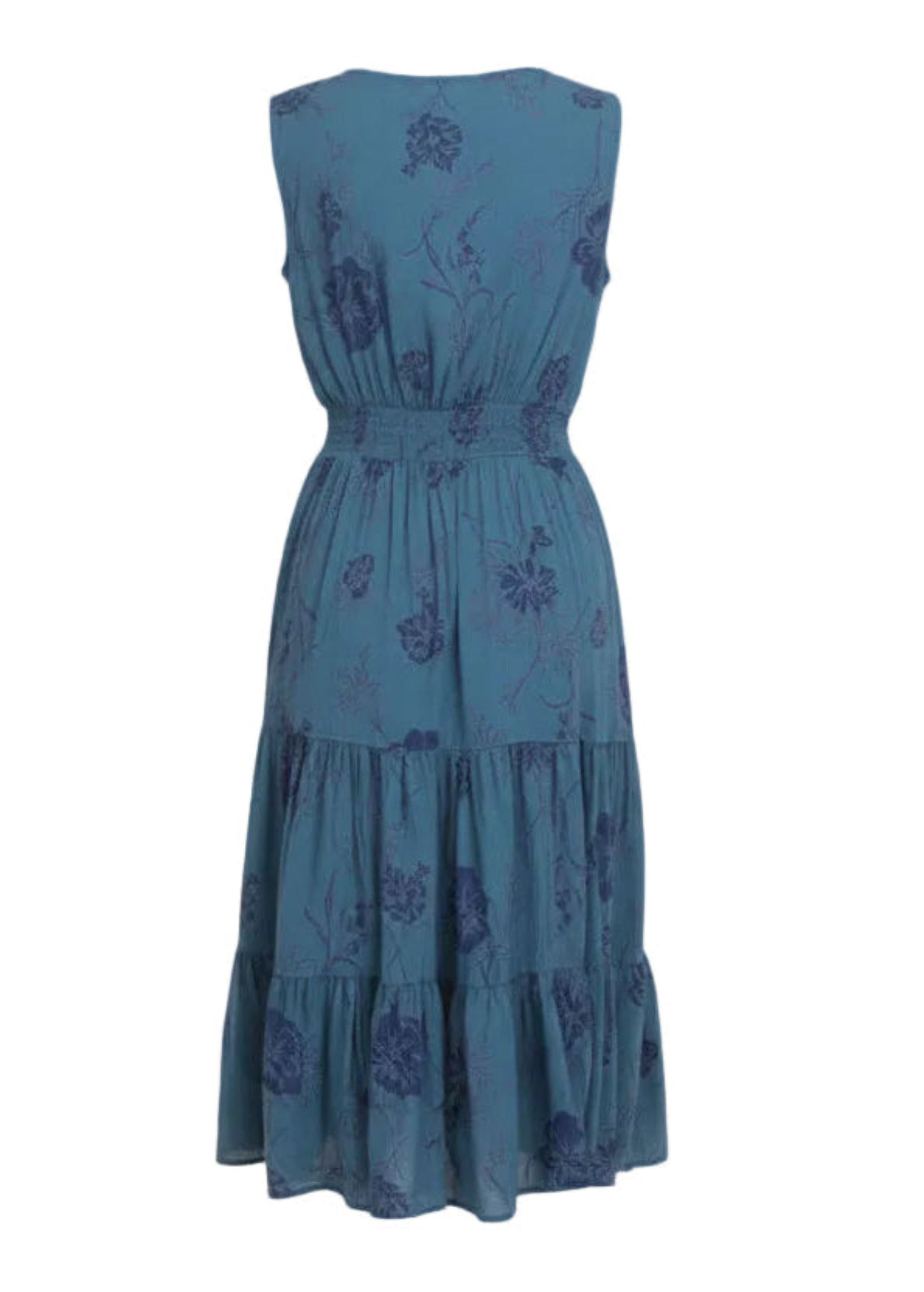Midnight Blue Dress back view