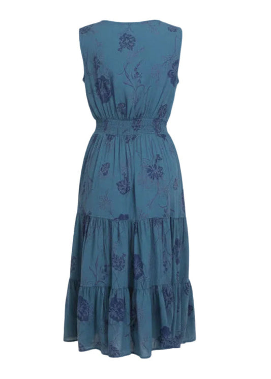 Midnight Blue Dress back view