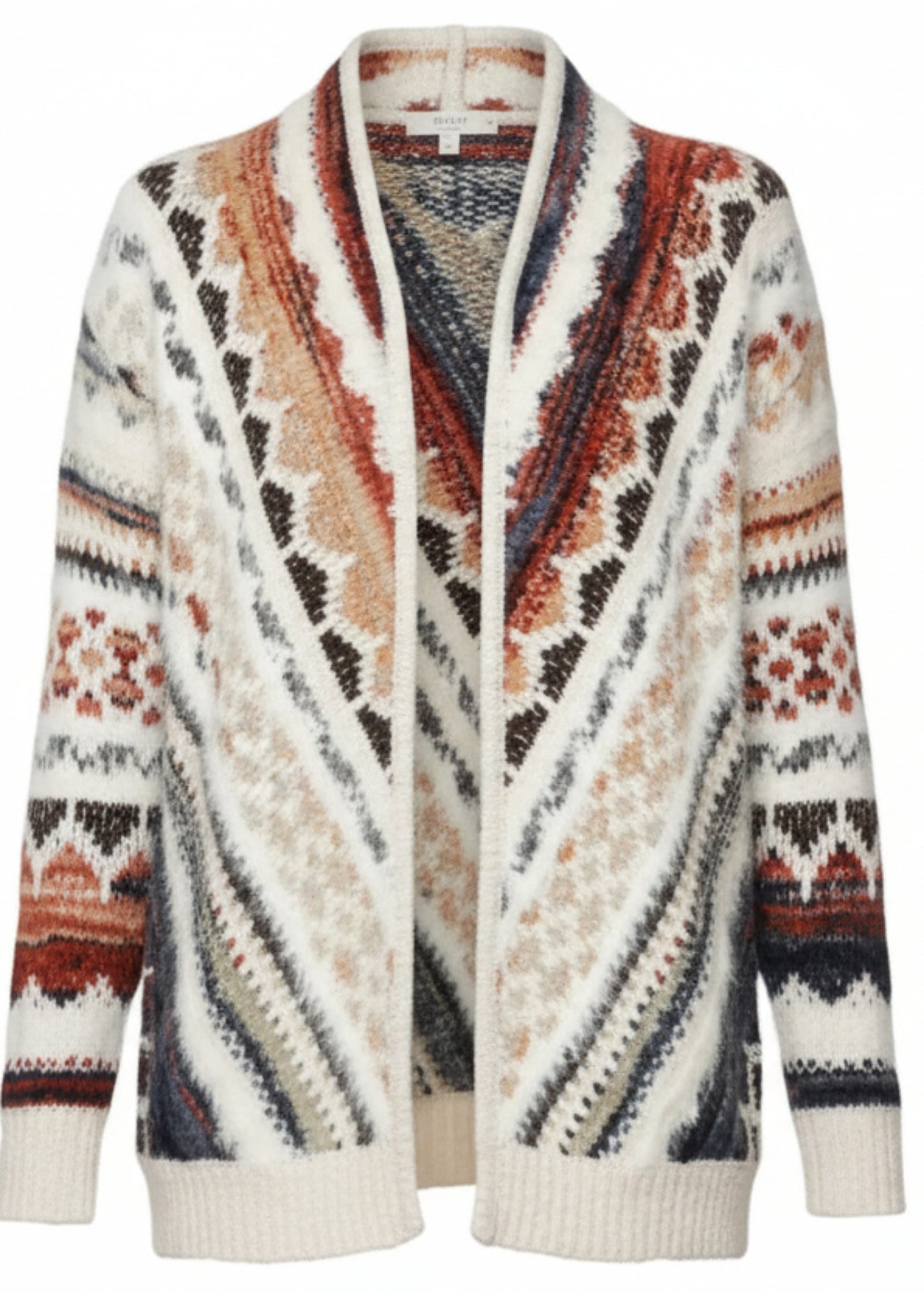 front view of cozy cardigan