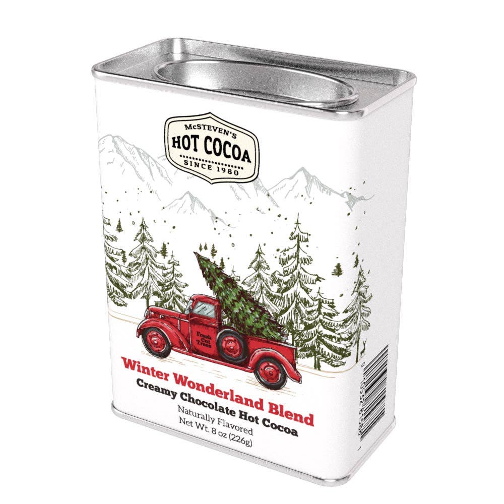 Winter Wonderland Red Truck Chocolate Cocoa (8oz Tins)
