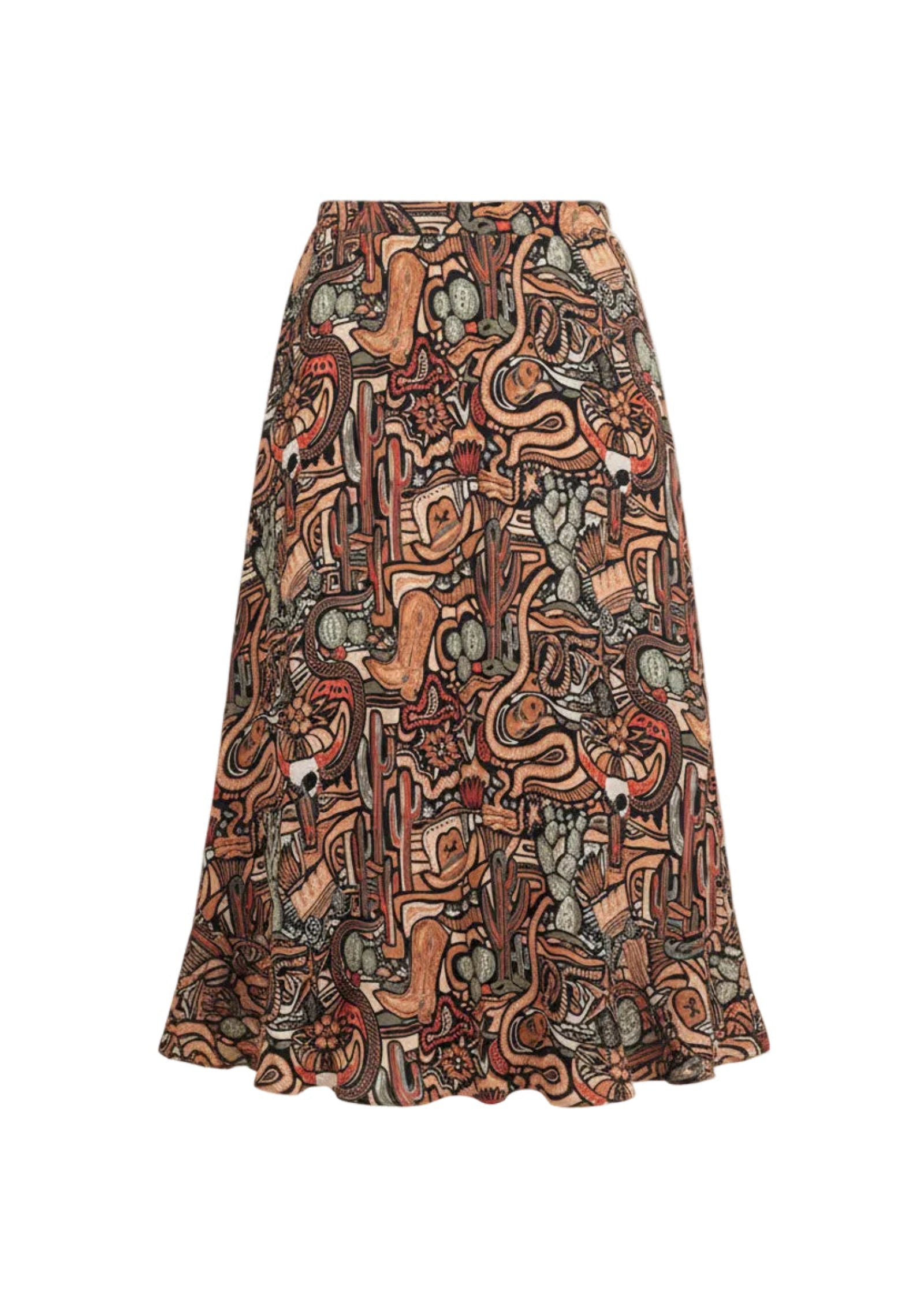 back view of Cowboy Ruffle Skirt