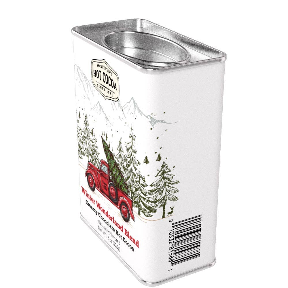 Winter Wonderland Red Truck Chocolate Cocoa (8oz Tins)