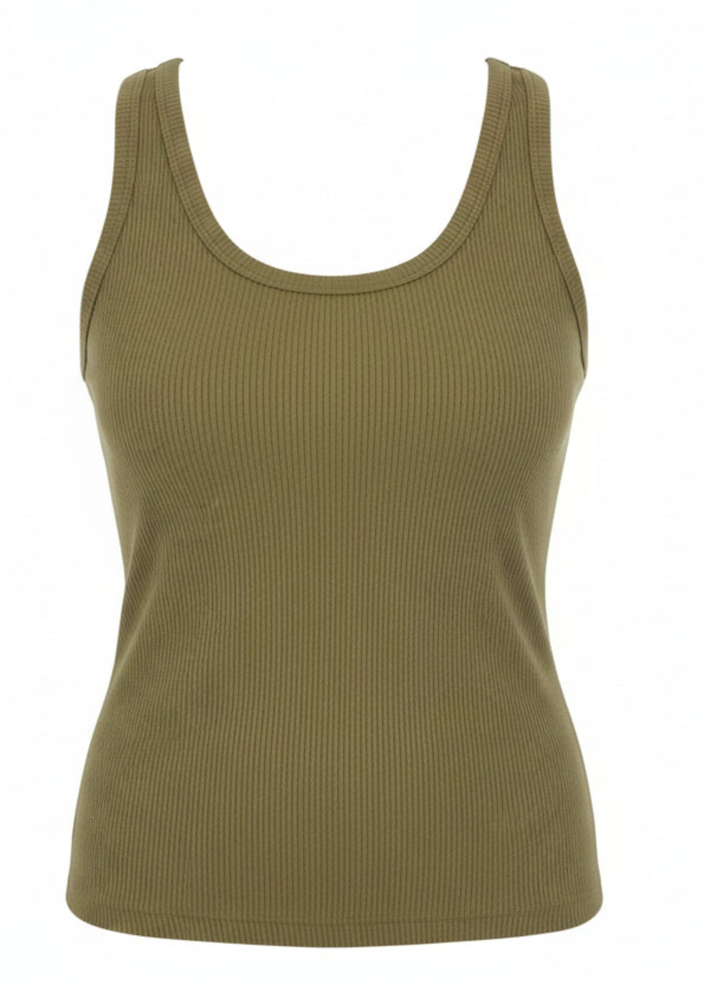  a green tank top 
