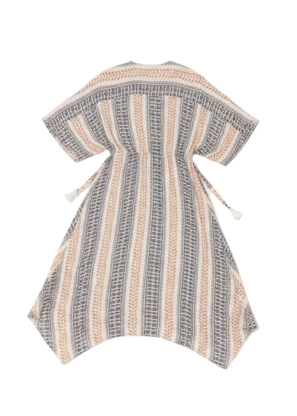 Back view of Butterfly Sleeve Dress