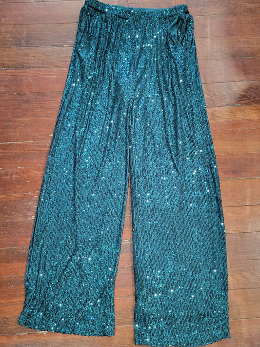 Green Sequin Pants